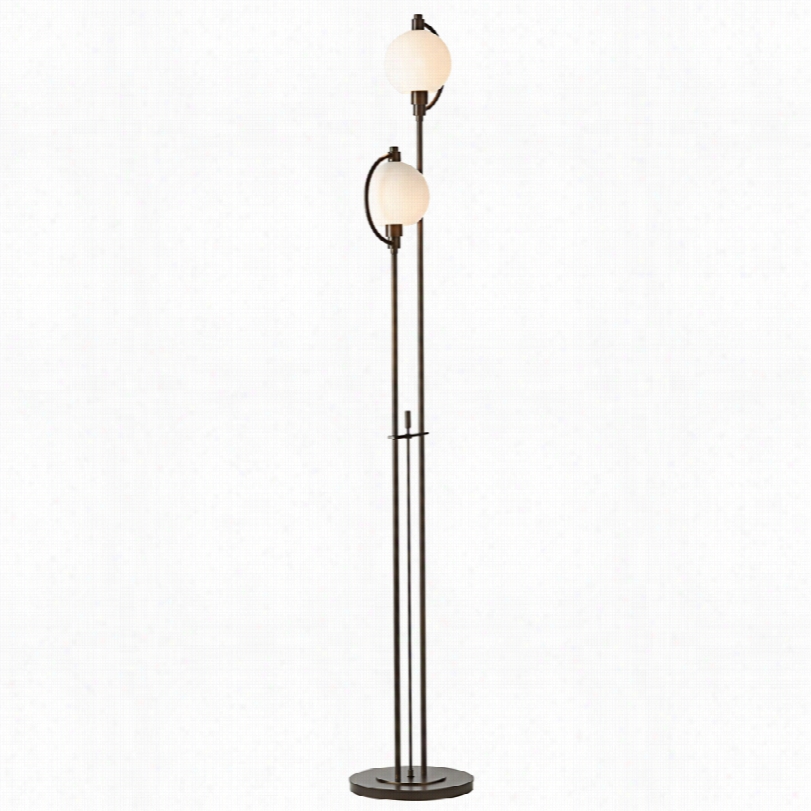 Contemporary Hubbardton Forge Pluto Bronzem Odern Metal Floor Lamp