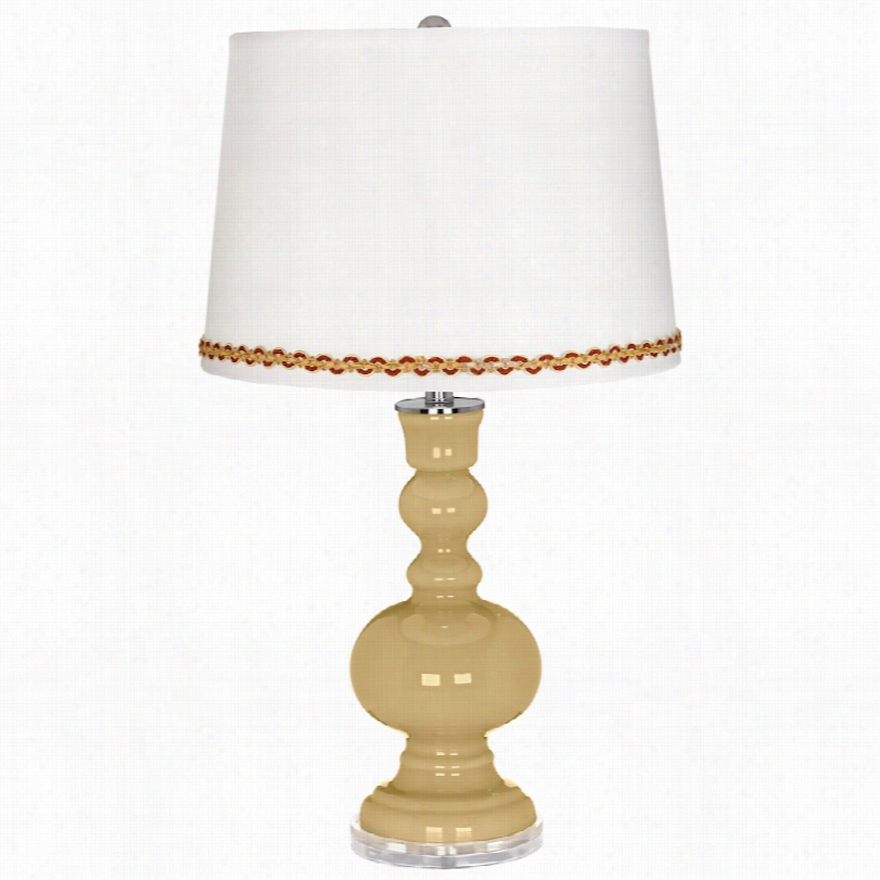 Contempporary Humble Gold Apothecary Table Lamp With Serpentine State