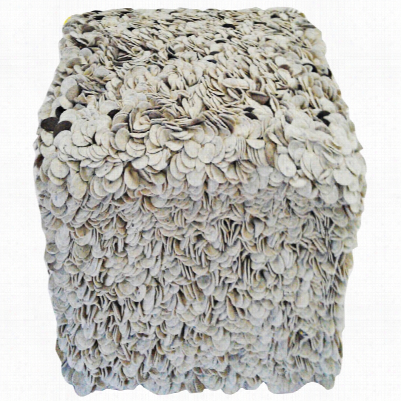 Contemporary Jaipur Scandinavia Gray Felt Pouf Cube Ottoman