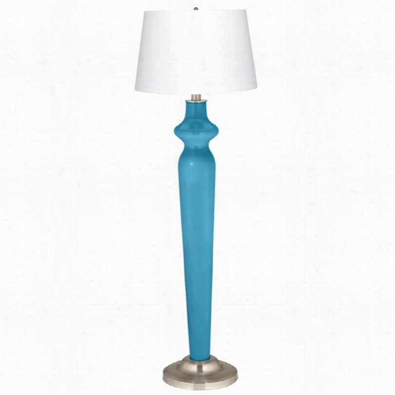 Contemporary Jamaica Bay Lido With Satin 60-inch-h Color Plus Floor Lamp