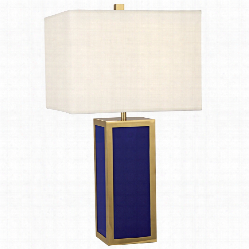 Contemporary Jonathan Adler Barcelona Noble Blu E 28-inch-h Table Lamp