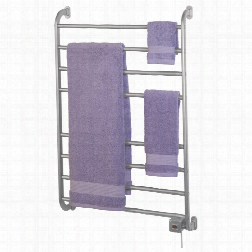 Contemporary Kensington Wall Mounted Nickel Towel Warmer