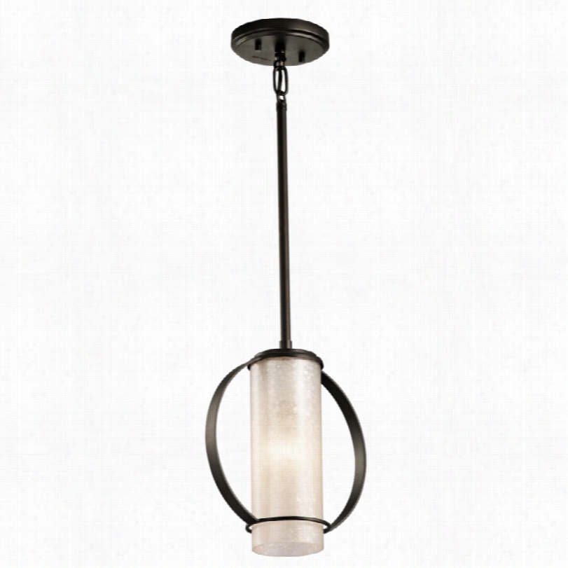 Contemporary Kichler Ebrra Olde Harden 9 1/4-inch-w Mini Pendant