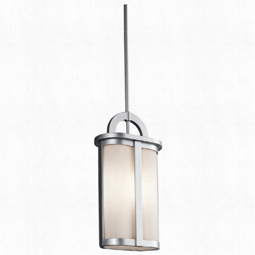 Contemporary Kichelr Rivera Platinum 19 1/2-inch-h Exterior  Hanging Ligth