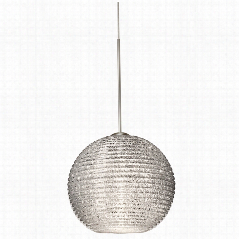 Contemporary Kristall Glitter Glass 6-inch-w Besa Pendant