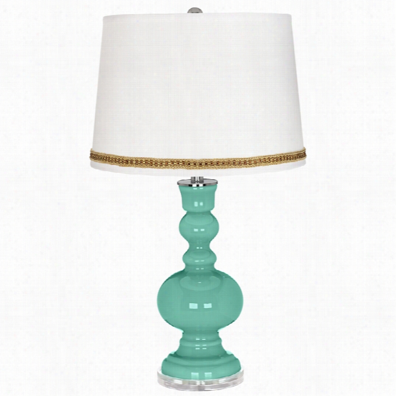 Contemporary Larchmere Apothecary 30-inch -h Table Lamp With Braid Trim