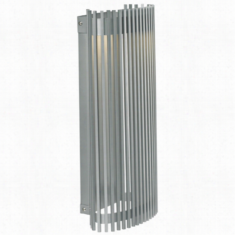 Contemporary Lbl Upstats 18 Modern Silver 18-inch-h Outdoor Wall Light