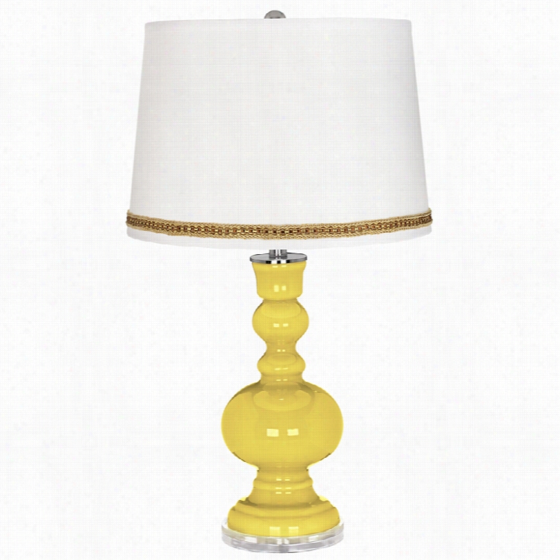 Contemporary Lemon Twist Apothecary 30-inch-h Synopsis Lamp With Braid Trim