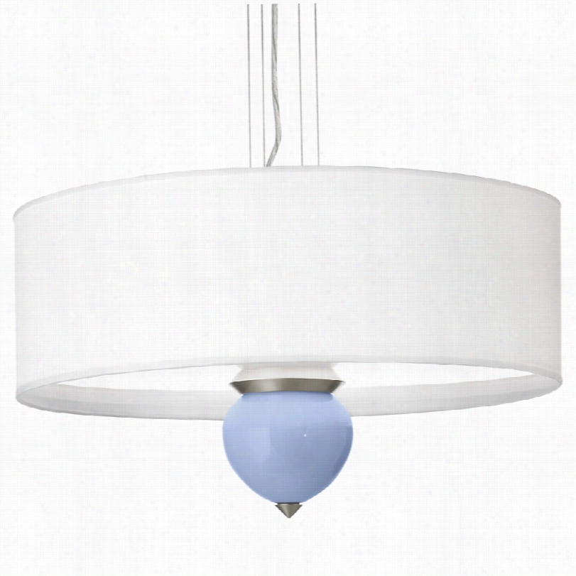 Contemporary Lilac Cleo Galss 24-inch-w Pndant Chandelier