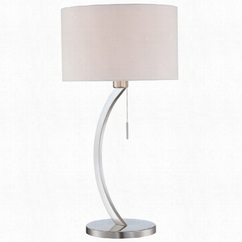 Contemporary Ite Source Lilith Chrome Metal 27 1/4-inch-h Table Lamp