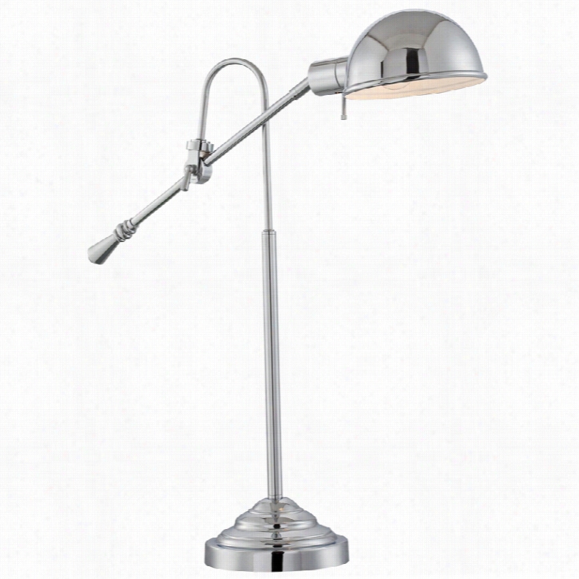 Contemporary Lite Source Tadeo Chrome Harmacy 27 1/2-inch-h Desk Lamp