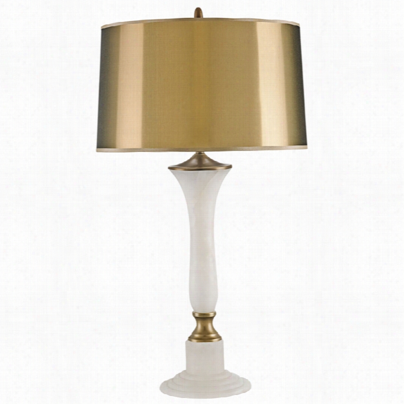 Contemporary Long Croft Hite Alabaster Currey And Coompany Table Lamp