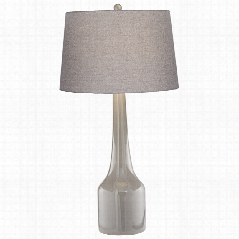 Contemporary Marina Stingray Steel Gray 32 1/2-inch-h Ceramic Tabl E Lamp