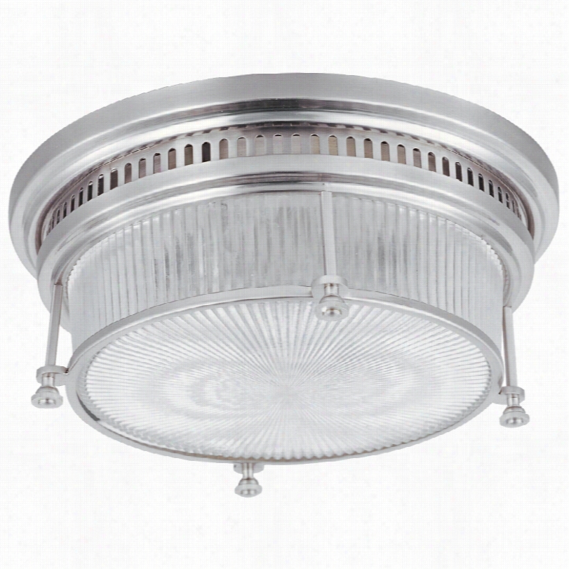 Contemporary Maxim Hibay Satiin Ncikel 13-inch-w Ceiling Light