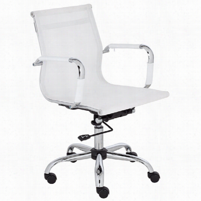 Contemporary Mxamesh Whitte Tilt Modern Adjustable Desk Cha Ir
