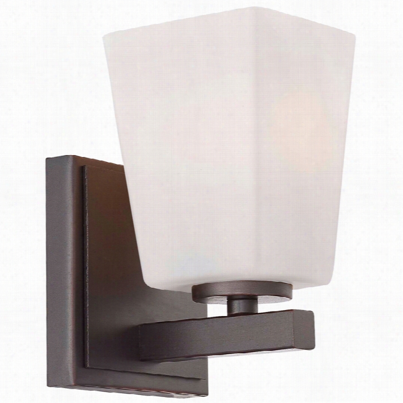 Confemporary Minka Lavery City Ssquare Bronez 7-inch-h Wall Sconce