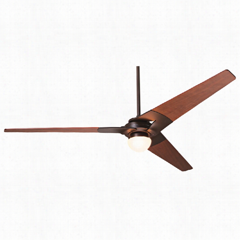 Contemporary Mode Rn Fan Mahogany Dark Bronze Lighted5 2-icnh Ceiling Fan