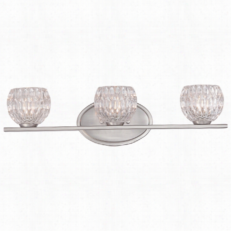 Contemporary Oddesa Satin Platinum 22-inch-w Bath Light