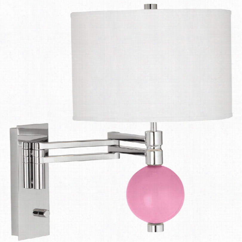 Contemporary Pale Pink Niko 18-inhc-h Swing Arm Wall Lamp