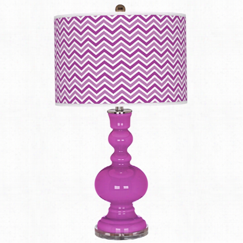 Contemporary Peony Purple Glass Apothecary 30-inch-h Table Lamp