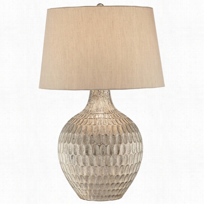 Contemporary Possini Euro Burgess Textured Glass  30-inch-h Table Lamp