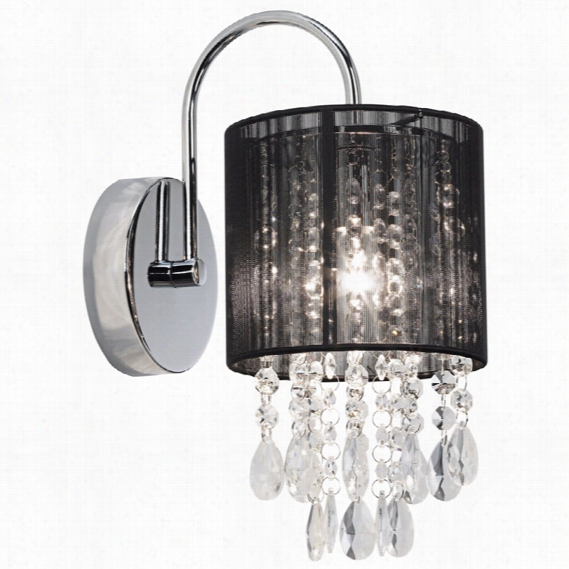 Contemporary Possini Euro Chrome Witj Black Line Shade Modern All Sconce