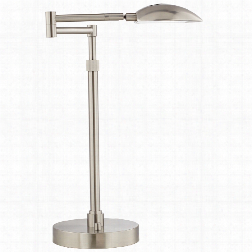 Contemporary Possini Euro Led Eliptik Brushed Stee L Adjustable Desk Lamp