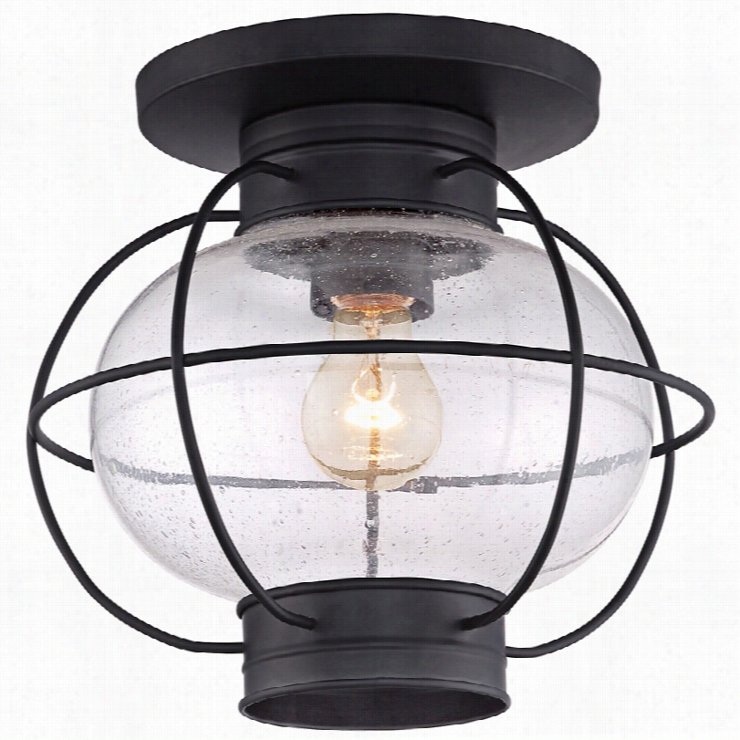 Contemporay Quoizel Cooper Myst Ic Black Outdlo R Ceiling Light