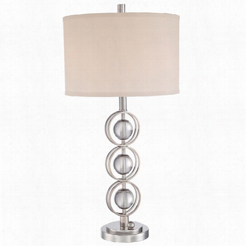 Contemporary Quoizel Vivid Legend Polished Nickel Modern Table Laamp