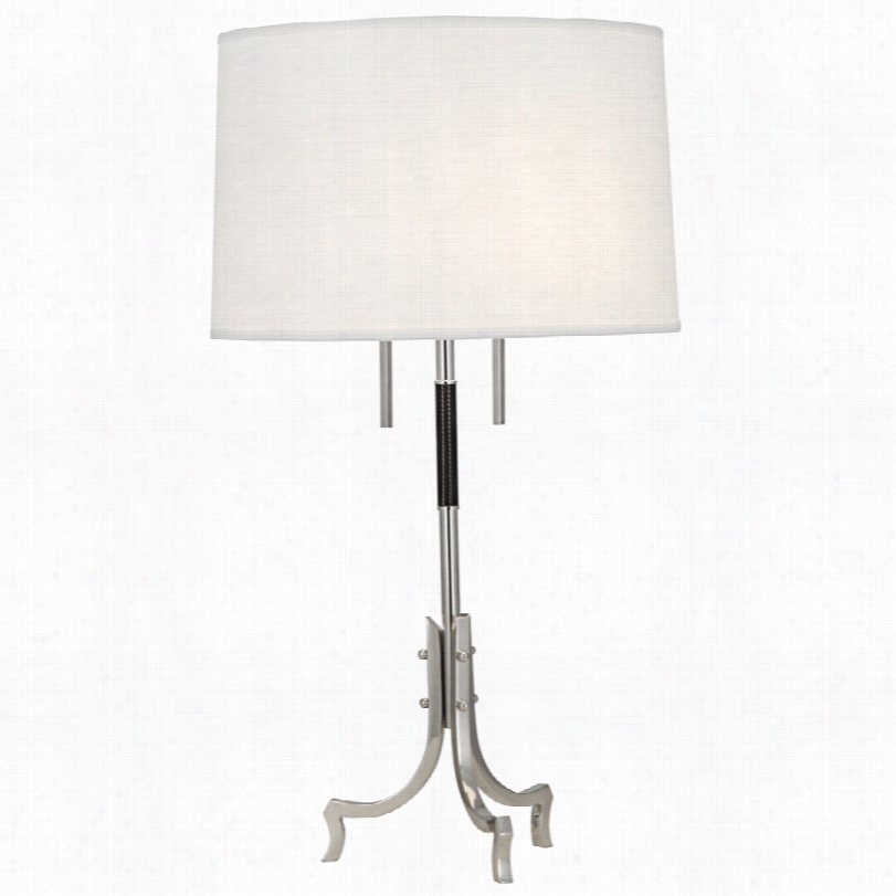 Contemporary Robert Abbey Francesco Polished Njckel Table Lamp