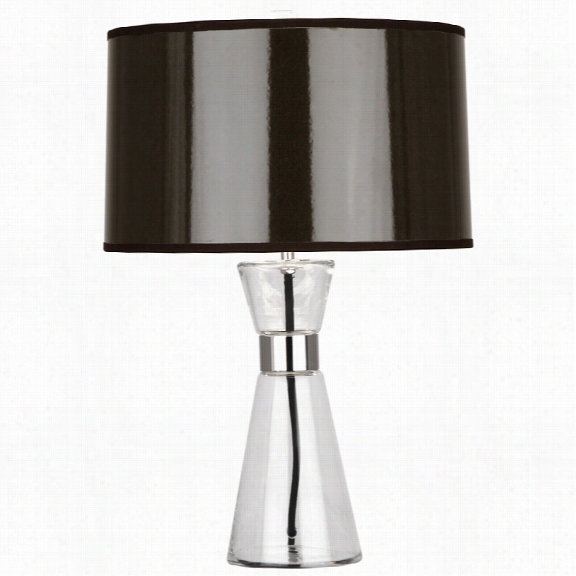 Contemporary Roberrt Abbey Penelope Small Taupe Shade Accent Table Lamp