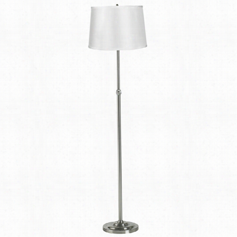 Contrmporarh Satin Simple  White Adjustable Floor Lamp