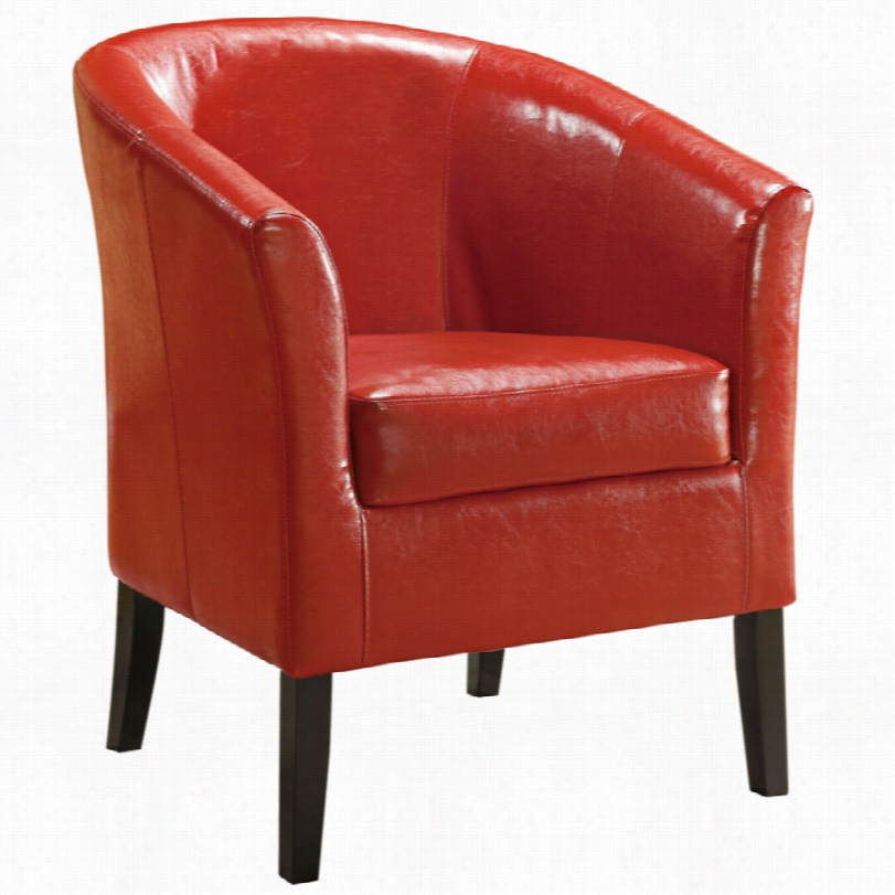 Contemporary Simon Red 33-inch-h Club Chair