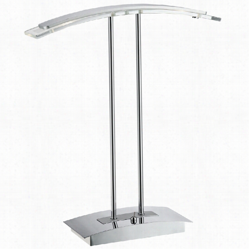 Contemporary Skyy Led Chrome Withh Glass Contemporary Desk Lamp