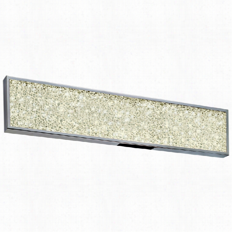 Contemporary Sonneman Dazzle Fused Glass Chrome Odern Led Bath Light