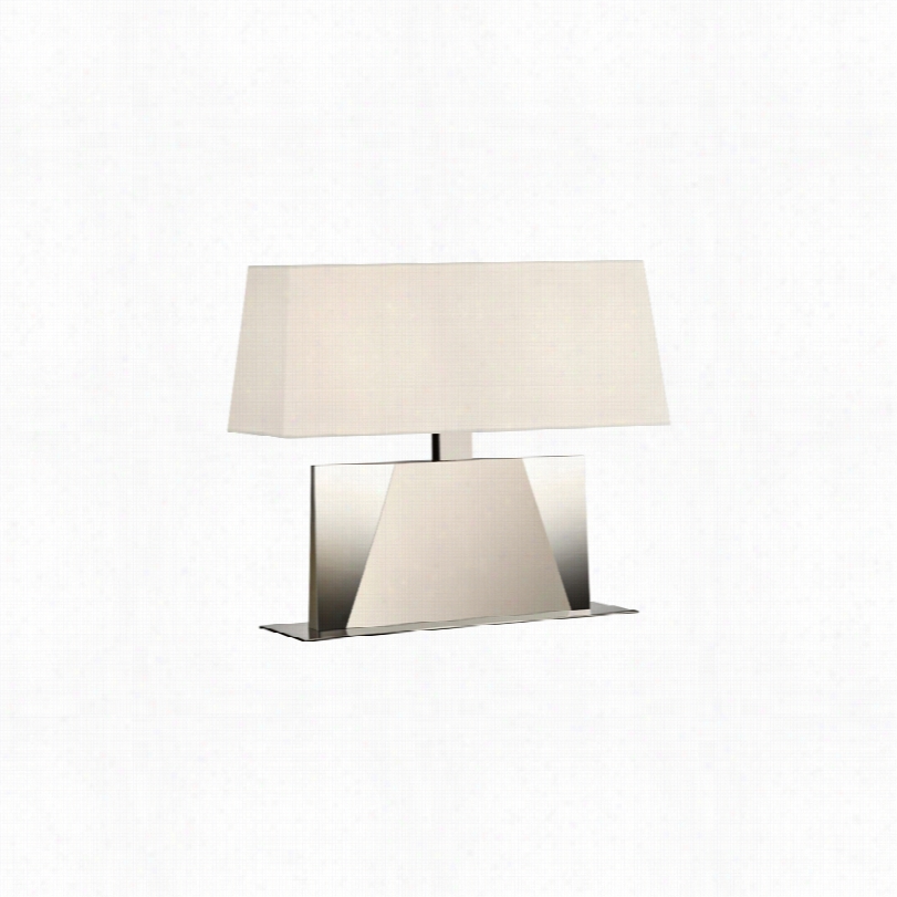 Contemporary Sonneman Facet Polished Nickell 18-inch-h Table Lamp