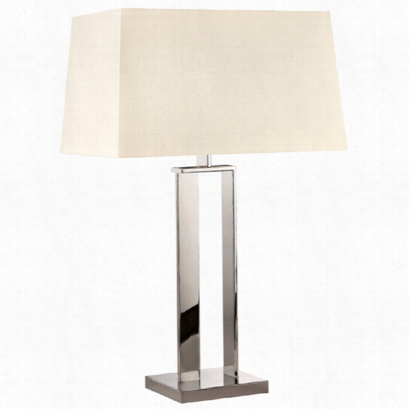 Contemporary Sonnemman Polished Nickel Moderrn 30 1/2-inch-h Table Lamp