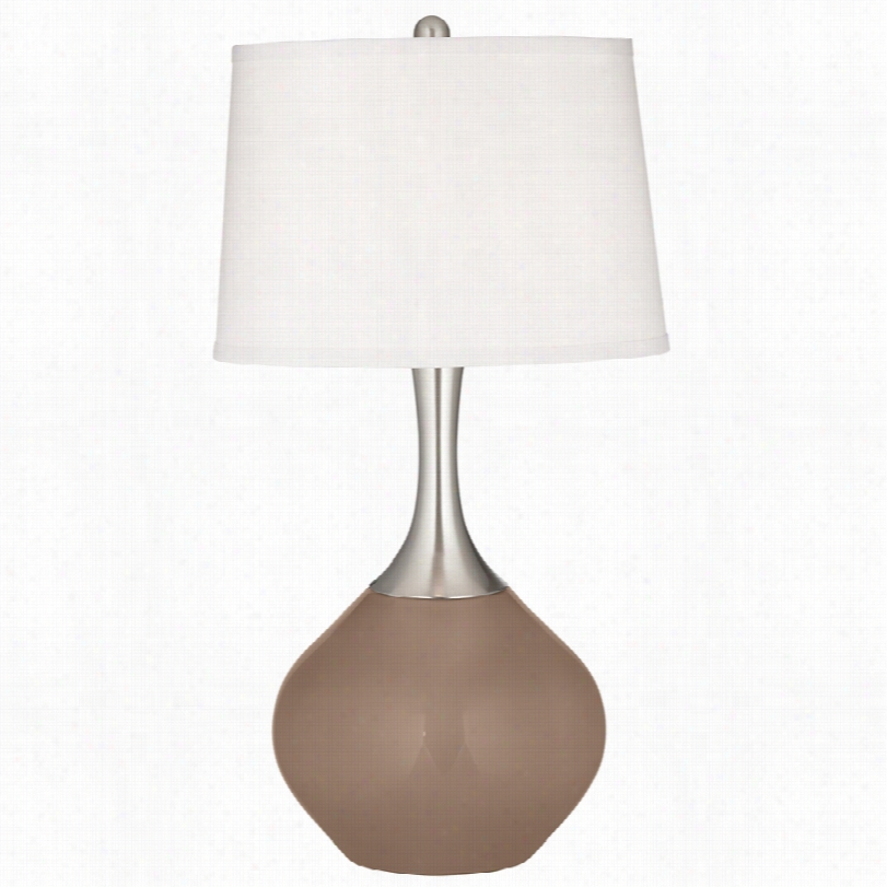 Contemporary Spencer Mocha Tone Table Lamp