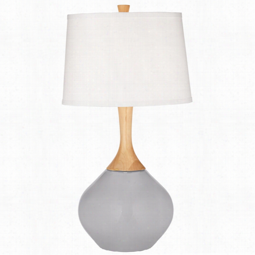 Contemporary Swanky Gray Wexler 31-inch-h T Able Lamp