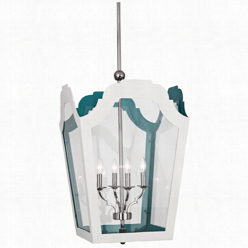 Contemporary Tayloe Contemporary White Nickel Pendant Lihgt