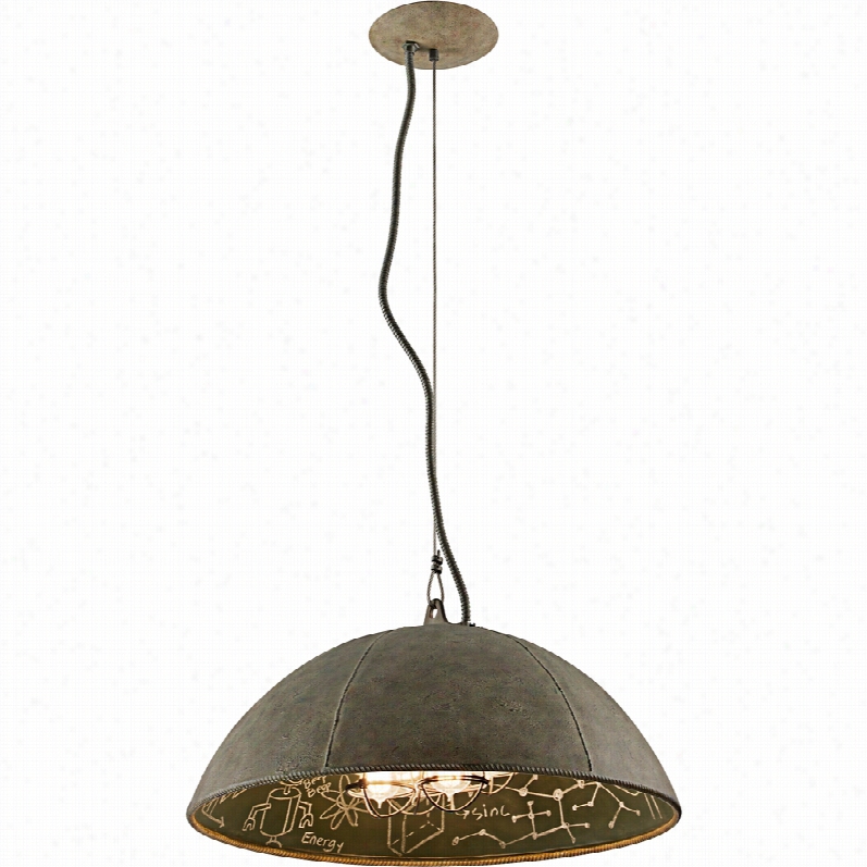 Contemporary Troy Relativity Salvagee Zinc Cont Emporary Pendant Light