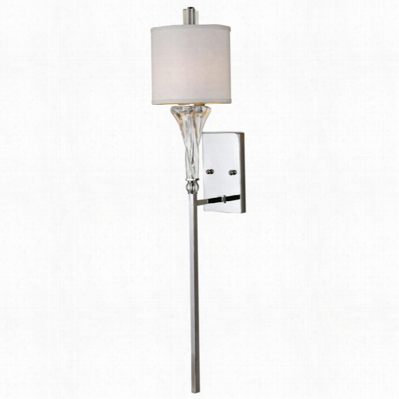 Comtemporary Uttermost Grancona Contemporary Polished Chrome Wall Sconce