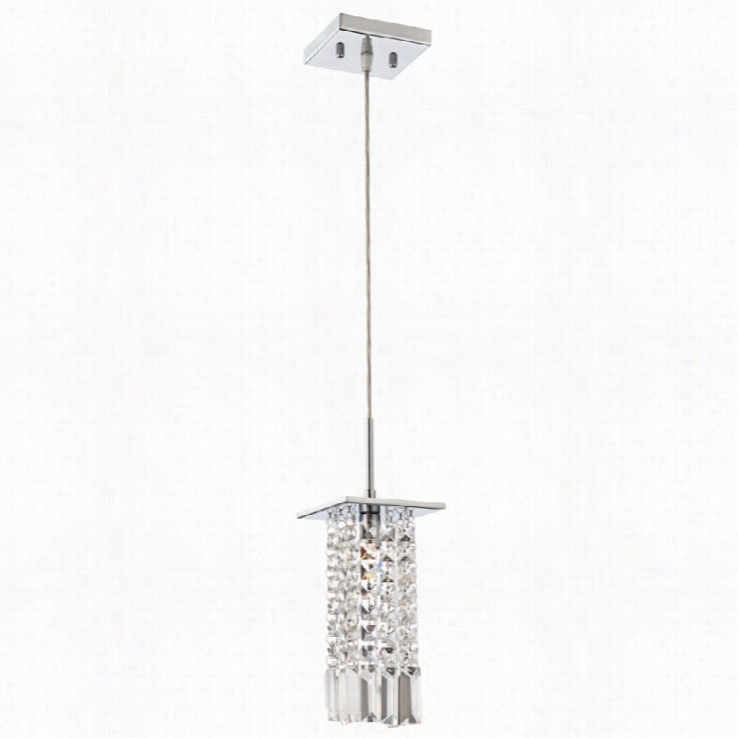 Contemporary Vienna Full Spectrum Vivera Crystal With Chrome Mini Pendant