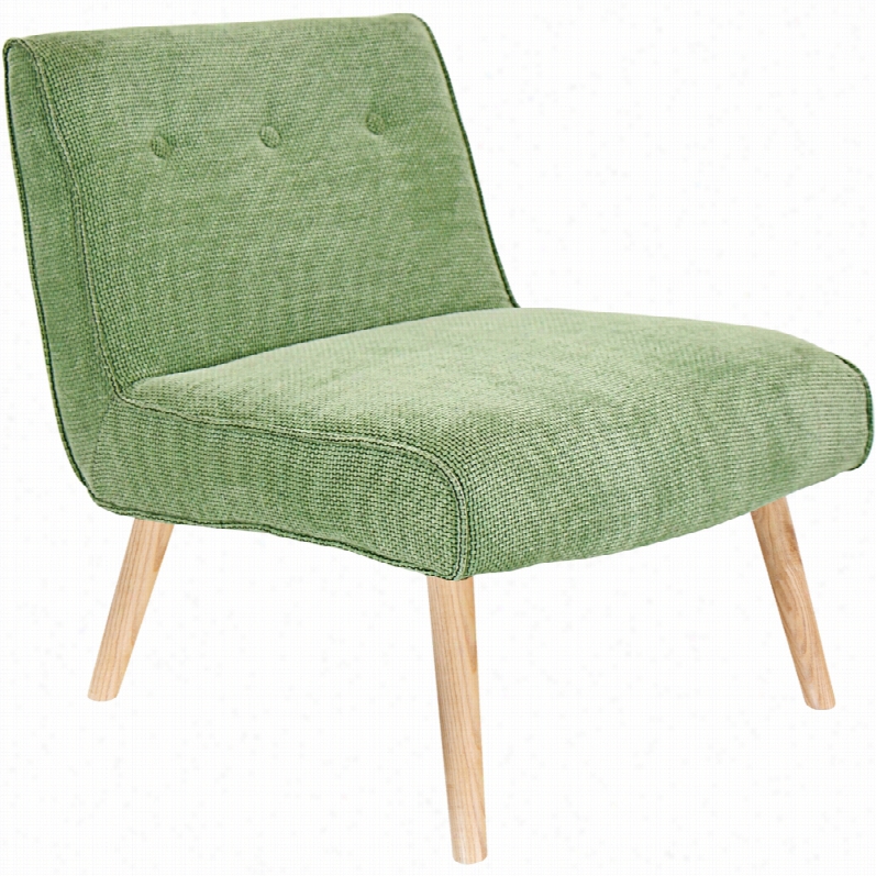 Contemporary Vintage Neo Green Upholstered 29 1/2-inch-h Accentc  Hair