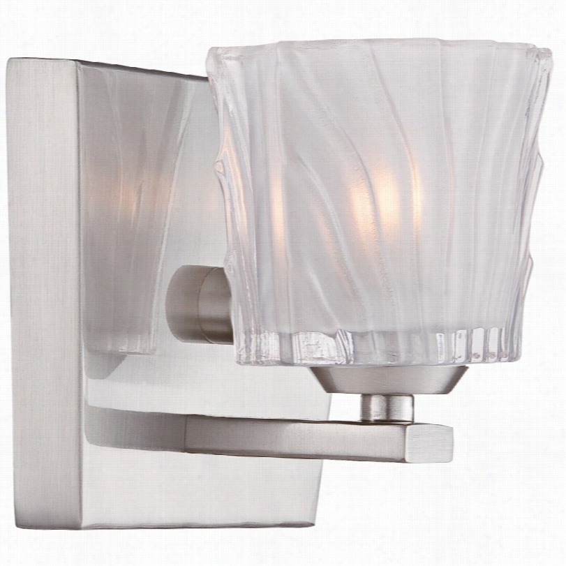 Contemporary Volare Satin Platinum 4 3/4-inch-h Wall Sconce