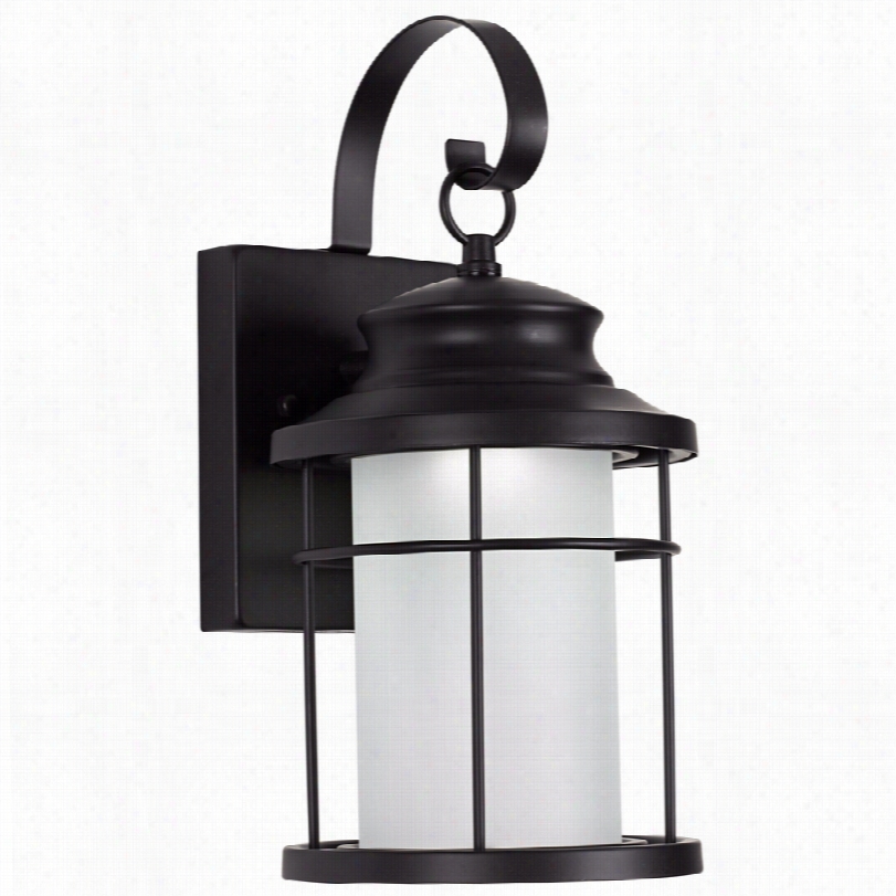 Cojtemporary Warburton Black Led 13-inch-h Outdoor Wall Light