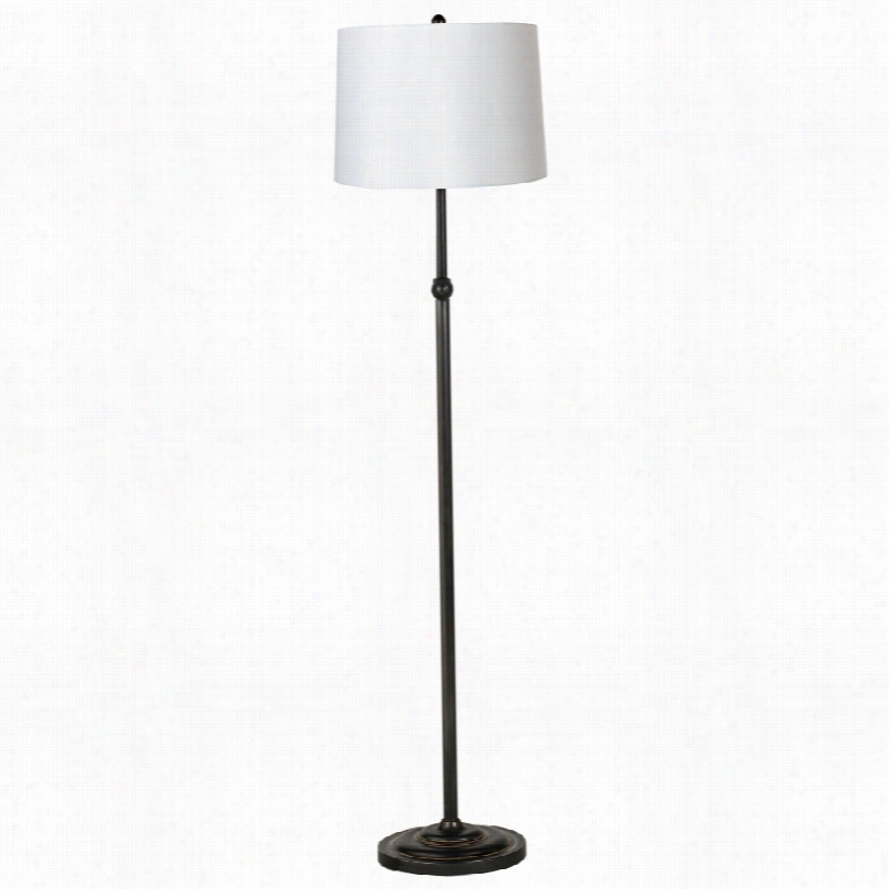 Contemporary Hwite Hadrack Drum Shade Cover With A ~ Lamp