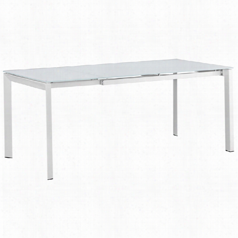 Contemporary Zuo Helsinki Wite 30-inch-h Extension Table