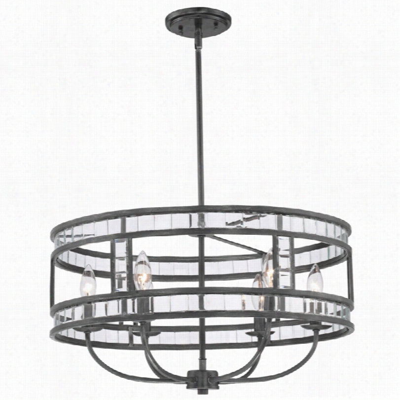 Transitional Brimfield 222 1/2-incch-w Iron Pendant Light