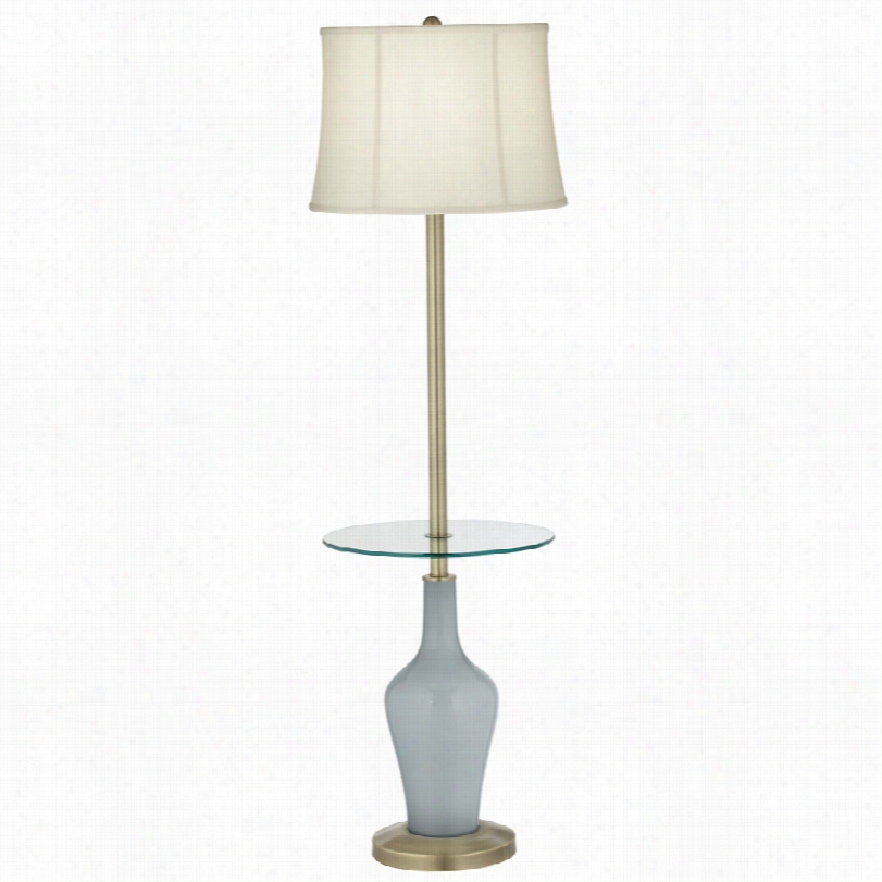 Transitional Color Plua ␞ Anya Uncertain Gray Glass Tray Table Loor Lamp